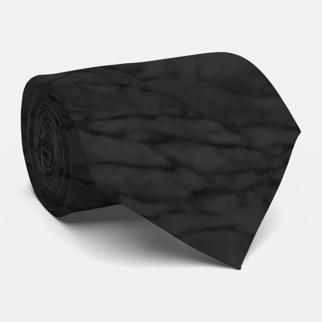 Cravate de Motif unique au charbon (Roulé)