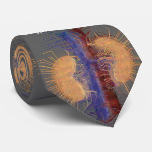 Cravate de néphrologiste Conception de reins d'art