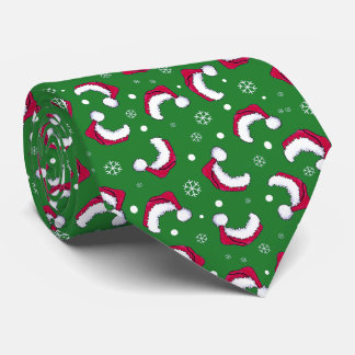 Cravate de Noël chapeau de Père Noël