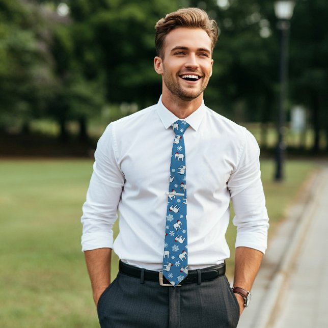 Cravate de Noël de la fête des éléphants blancs (b (Wear it to a White Elephant Party or make it the gift you bring to the exchange!)