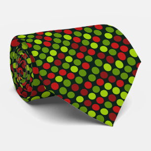 Cravate de Noël de Polka dot motif