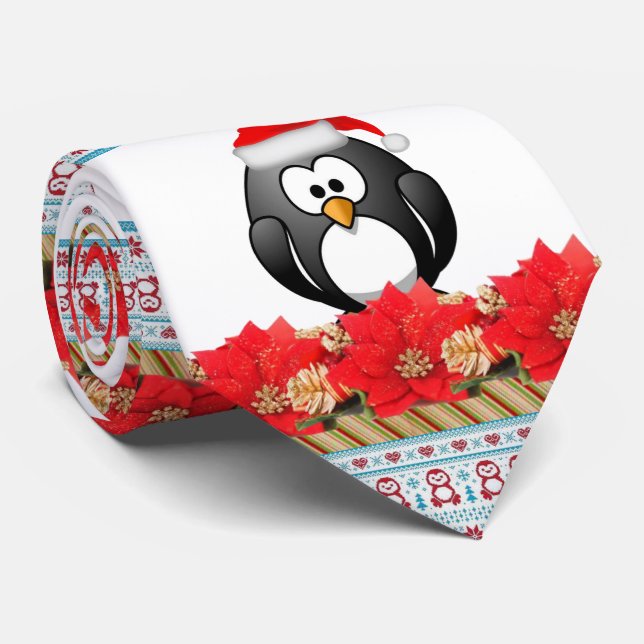 Cravate de Noël, Penguin (Roulé)