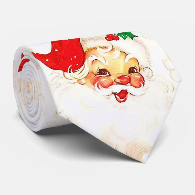 Cravate de Noël, Père Noël (Roulé)
