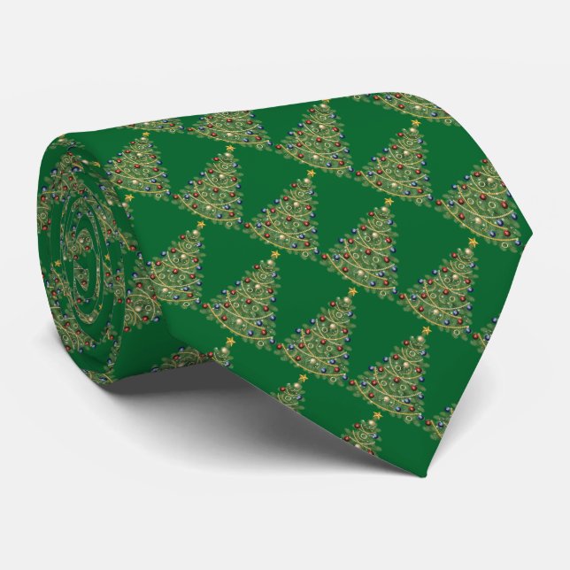 Cravate de Noël/Sapin de Noël (Roulé)