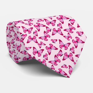 Cravate De papillon de motif pourpre de rose assez