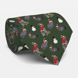 Cravate de partie de kits de Noël (vert-foncé)