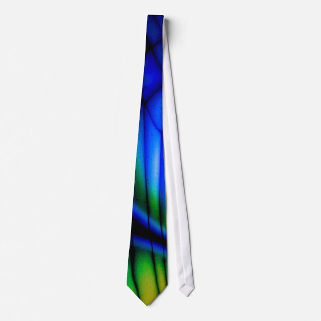 Cravate de pierre gemme de labradorite (Devant)