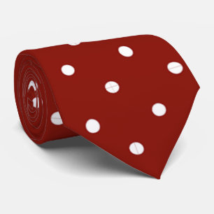 Cravate de point rouge gras chic