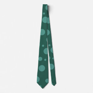 Cravate de points verts
