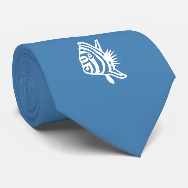 Cravate de poissons de zèbre (Roulé)