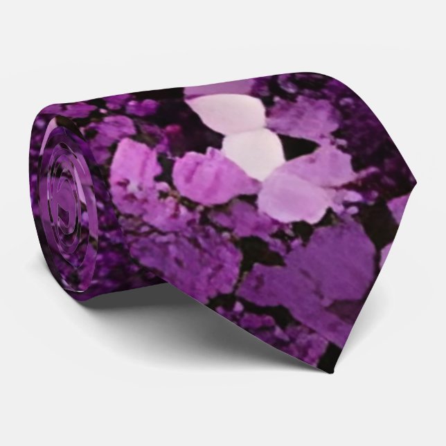 Cravate de séquence d'étincelles violettes (Roulé)