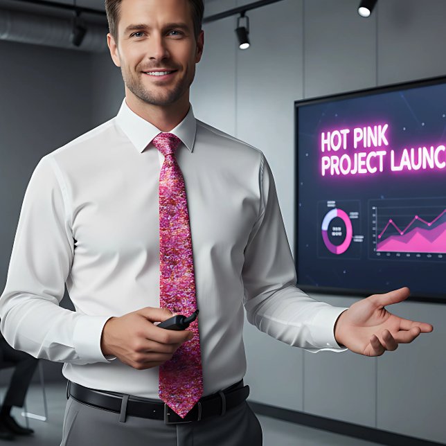 Cravate de séquence rose chaud (Créateur téléchargé)