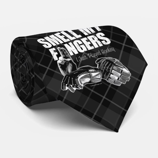 Cravate de Smell My Fingers (hockey) (Roulé)