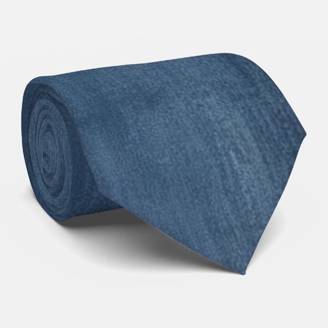Cravate de style Denim dégradé pour hommes (Roulé)