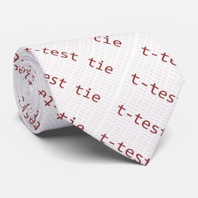 cravate de T-essai pour des statisticiens (Roulé)