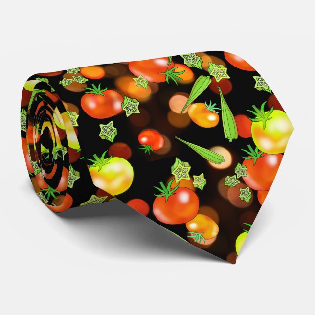 Cravate de tomates et de légume de gombo (Roulé)
