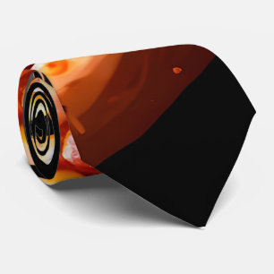 Cravate de tranche coupée de pizza noire