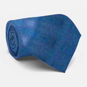 Cravate Décor bleu royal