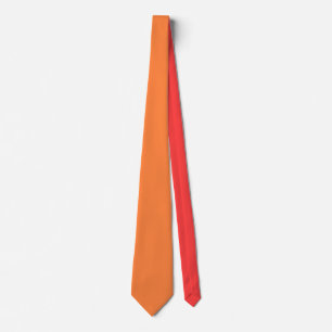 Cravate Décor mangue-orange de couleur prêt à customise