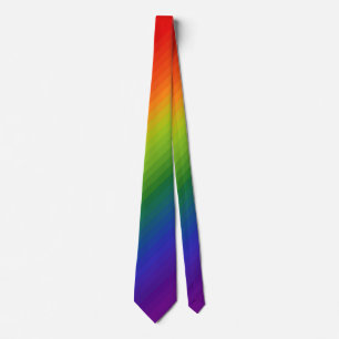 Cravate Dégradé arc-en-ciel trié
