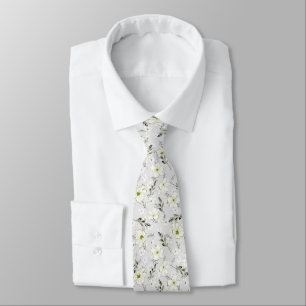 Cravate Délicat motif floral.