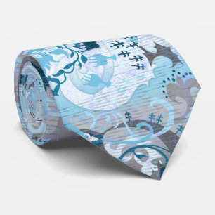 Cravate Demiboy Dragon Damask - Stylish Pride Flag Colonne
