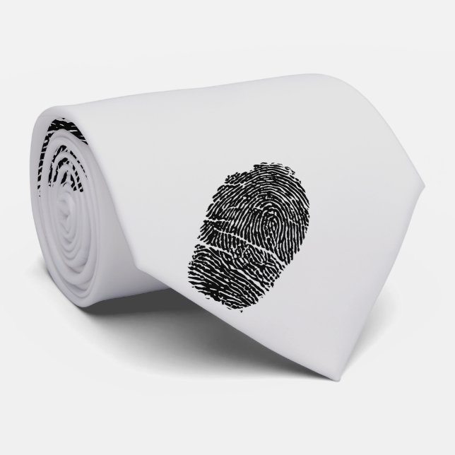 Cravate d'empreinte digitale (Roulé)