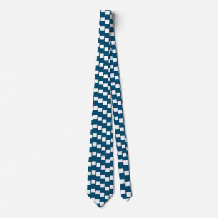 CRAVATE DENIM BLUE CHECK ENCOURAGE
