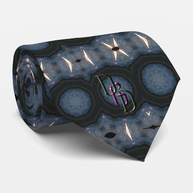 Cravate Denim Swirl (Roulé)
