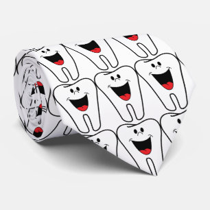 Cravate dent souriante pour dentiste