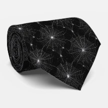 Dentelle Spiderweb argenté en noir