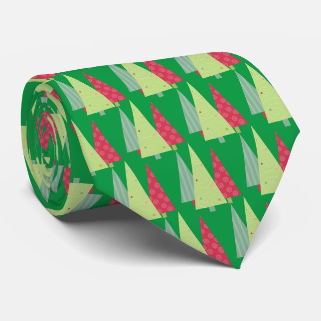 Cravate des arbres de Noël (Roulé)