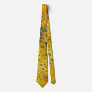 Cravate des champs de tournesol