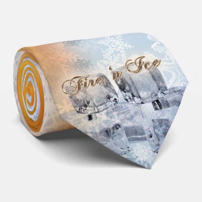 Cravate des hommes de glace de n du feu la ' (Roulé)