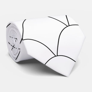 Cravate Design Art déco blanc