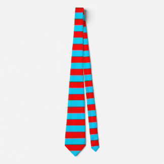 Cravate Design de bandes rouges et bleues