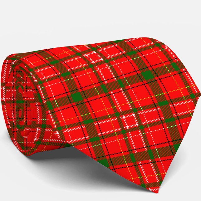 Cravate Design de Motif de Noël Tartan rouge (Créateur téléchargé)