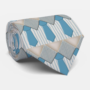 Cravate Design de nouveauté Blue Oxford Pinstripe