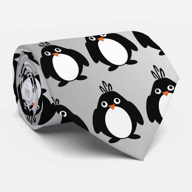 Cravate Design de pingouin (Roulé)