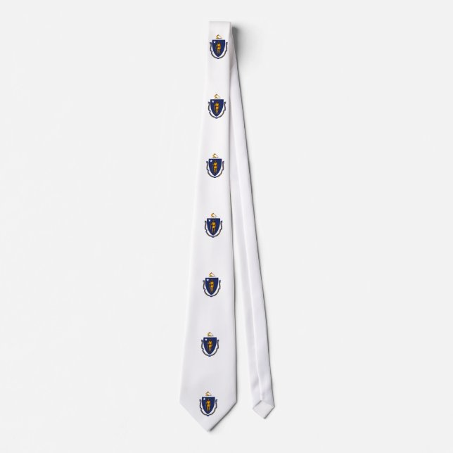 Cravate Design du drapeau d'État du Massachusetts (Devant)