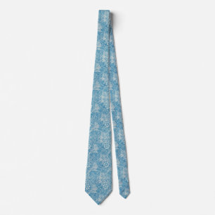 Cravate Design floral bleu