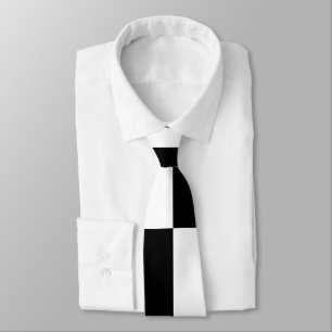 Cravate Design Minimaliste Noir et Blanc