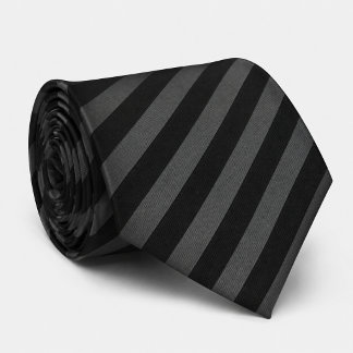 Cravate diagonale gris noir monochrome