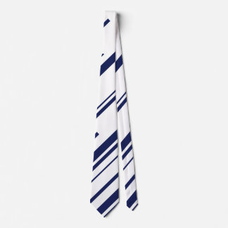 Cravate Diagonales en bleu et blanc