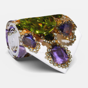 Cravate Diamants d'améthyste violet Emeralds bijoux