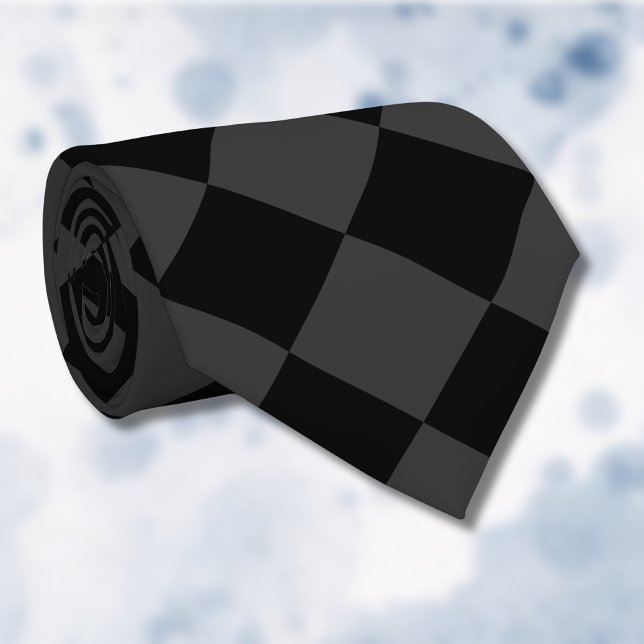 Cravate Diamants noirs et fumés - Élégants et intemporels (Créateur téléchargé)