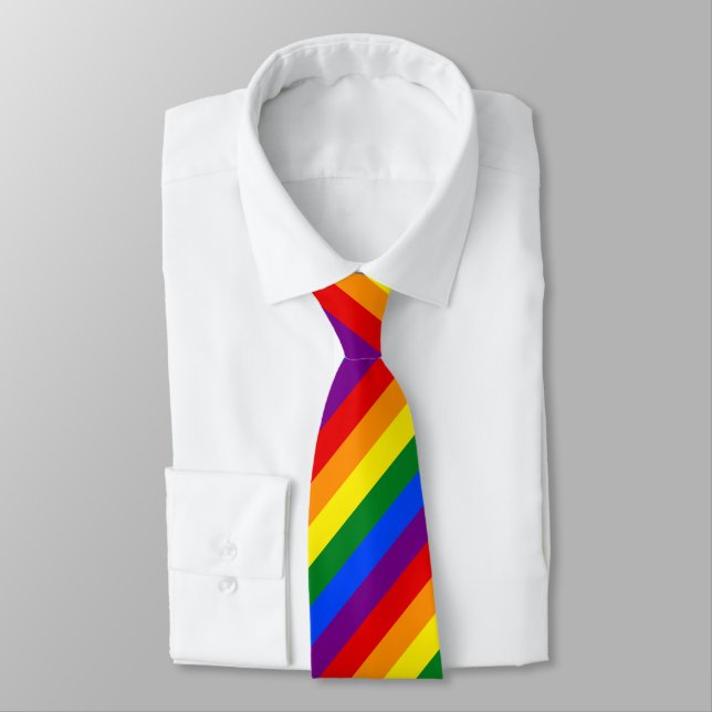 Cravate d'indicateur Rainbow Pride (Attaché)