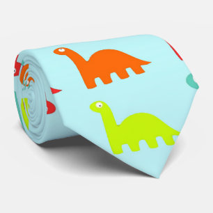 Cravate Dinosaures doux et colorés