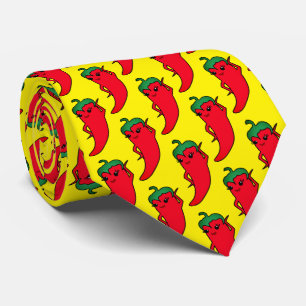 Cravate Divinité Kawaii du Piment Rouge
