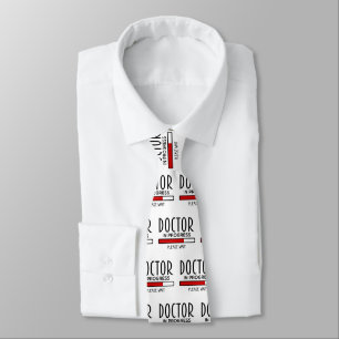 Cravate Doctorat en cours, veuillez patienter, drôle d'éco